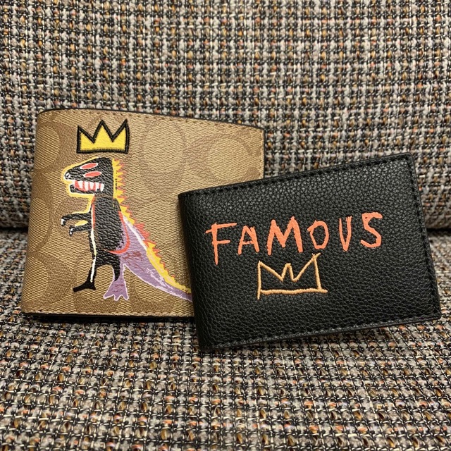 COACH - ショプバ・箱付き 5442 コーチ 二つ折り財布 バスキア コラボ