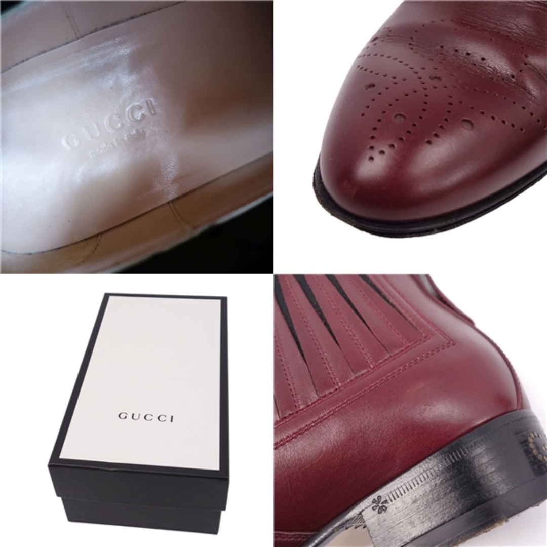 GUCCI - グッチ GUCCI ブーツ ショートブーツ カーフレザー メダリオン