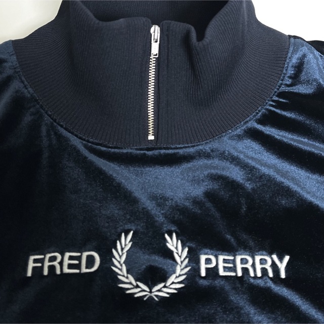 FRED PERRY - FRED PERRY Half Zip Pullover ベロア素材 レディースの