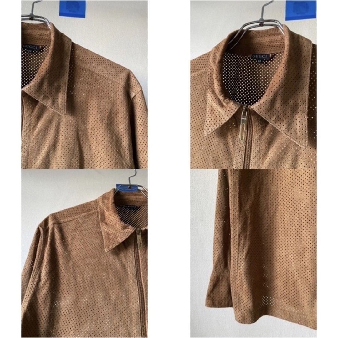 GUCCI - vintage 90s GUCCI トムフォード期 パンチングレザー