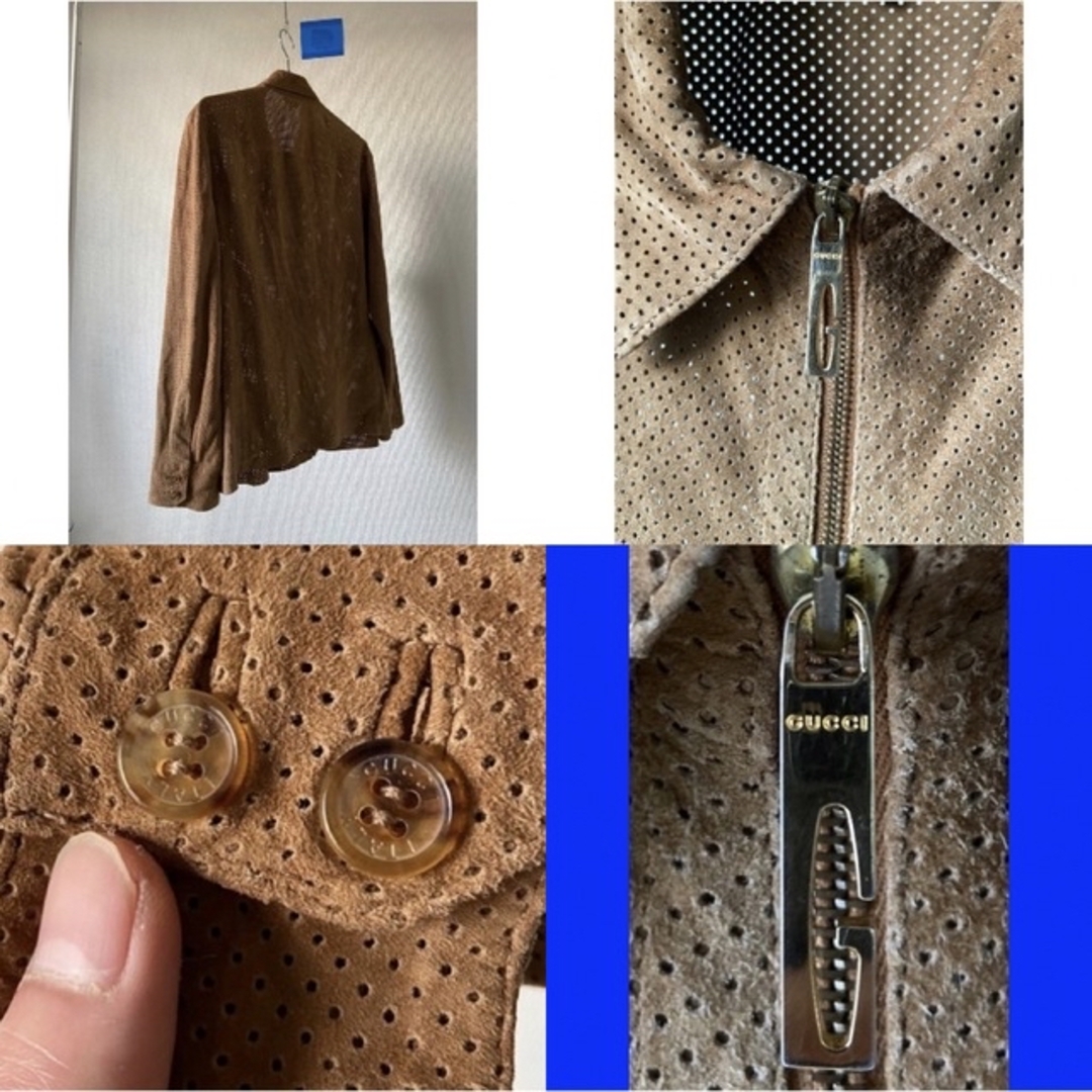 GUCCI - vintage 90s GUCCI トムフォード期 パンチングレザー