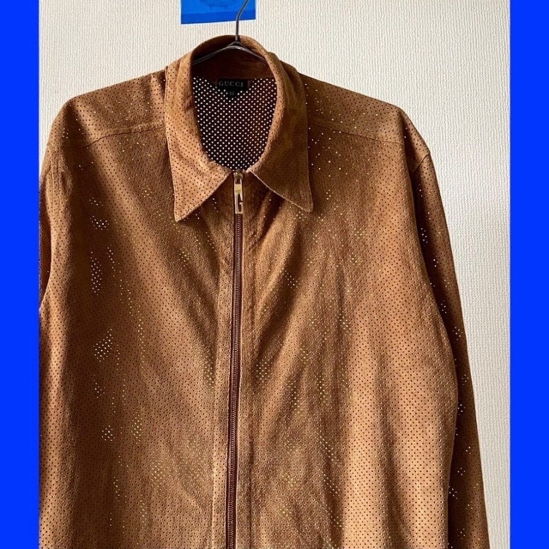 GUCCI - vintage 90s GUCCI トムフォード期 パンチングレザー