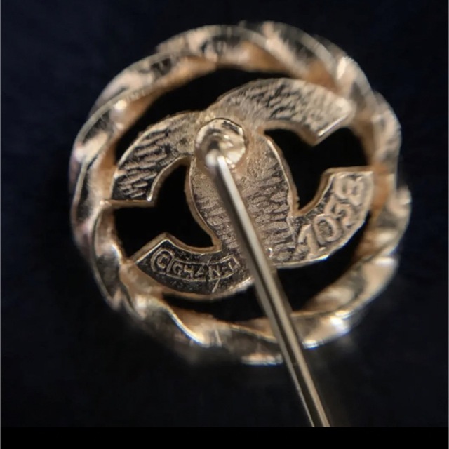 CHANEL - CHANEL ヴィンテージ シャネル ピンブローチ ラインストーン