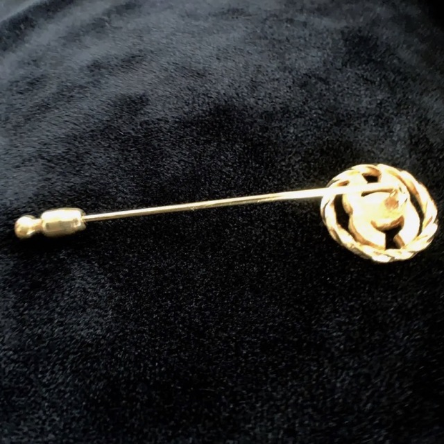 CHANEL - CHANEL ヴィンテージ シャネル ピンブローチ ラインストーン