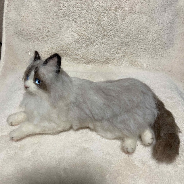 専用出品 羊毛フェルト ハンドメイド ラグドールの猫ちゃん 子猫の通販