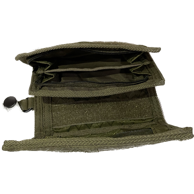 STUSSY - 【STUSSY】90s old stussy 三つ折り財布 ウォレット カーキの