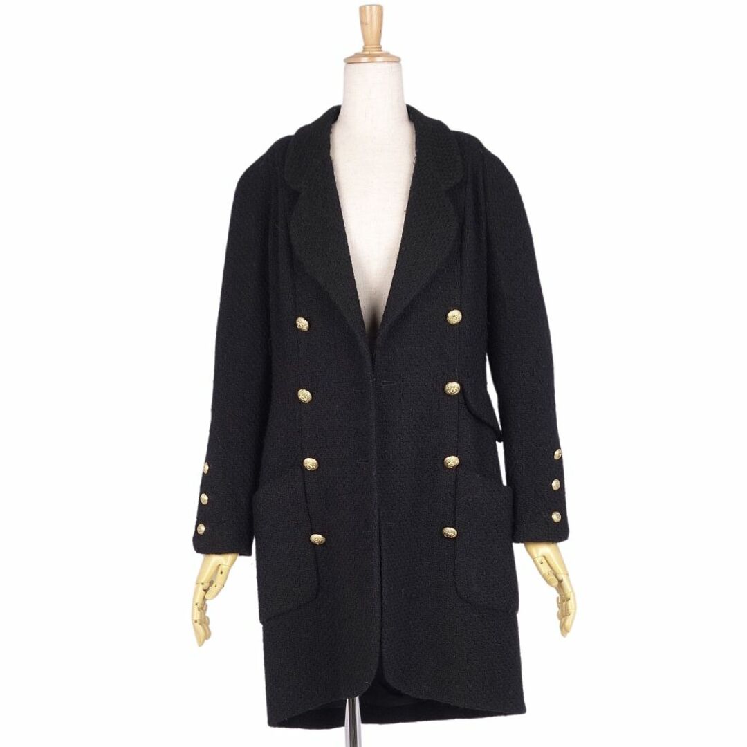 CHANEL - 美品 Vintage シャネル CHANEL ジャケット ロング丈 ダブル