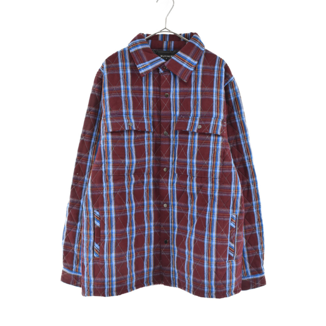 MLVINCE メルヴィンス OUILTED CHECK SHIRT JACKET キルティング加工