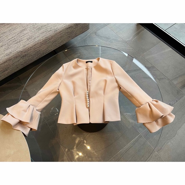 YOKO CHAN - YOKO CHAN ヨーコ・チャン フレアスリーブ パール