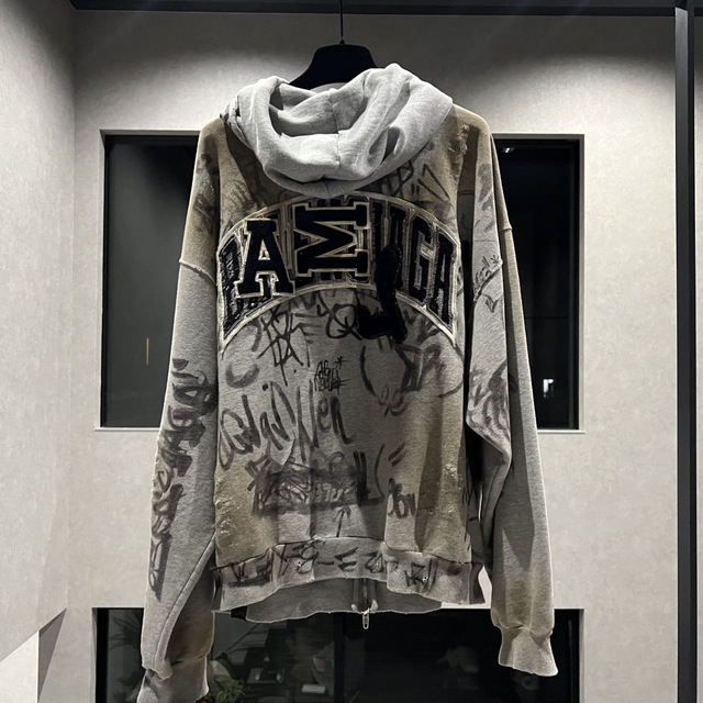 BALENCIAGA - BALENCIAGA スケーターZIP パーカー デニムパンツシャツ