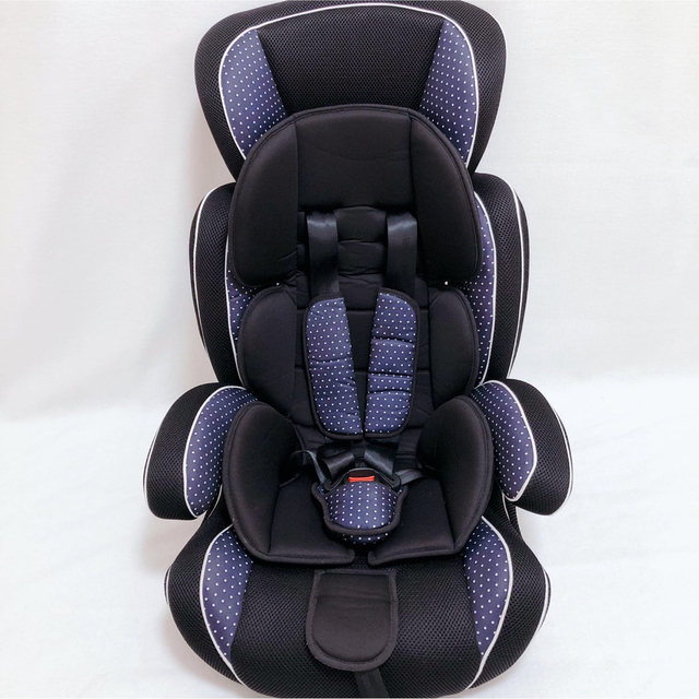 美品】 BD ハーネスジュニア チャイルドシート ジュニアシート 黒 紺