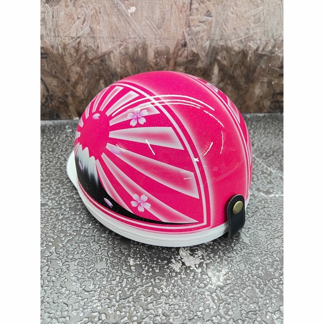 新品 送料無料 カスタムコルク半 富士日章 蛍光ピンク ラメ 白ボカシ