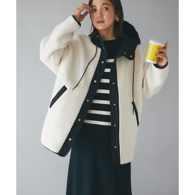 RIVE DROITE - RIVE DROITE（リヴドロワ）フードボアコートの通販 by