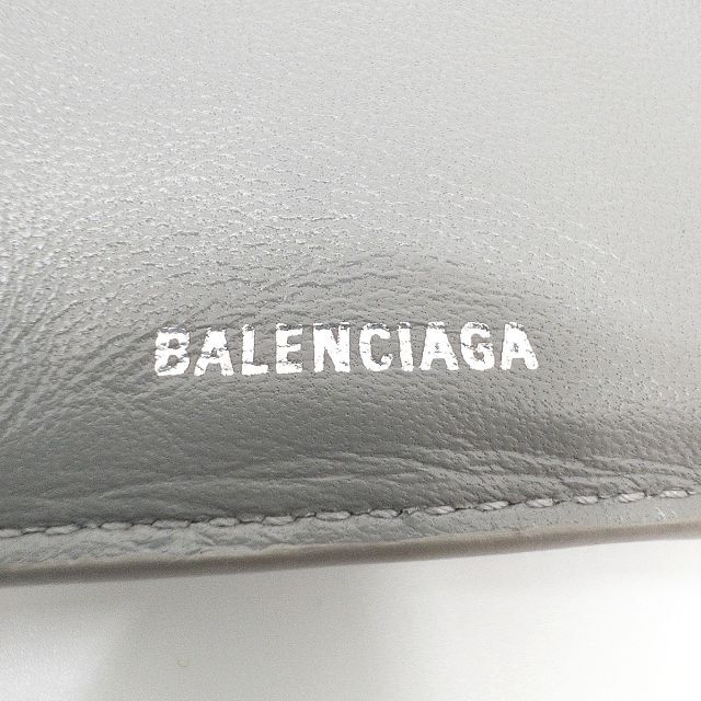 BALENCIAGA - 美品 バレンシアガ クロコ型押し ペーパーミニウォレット
