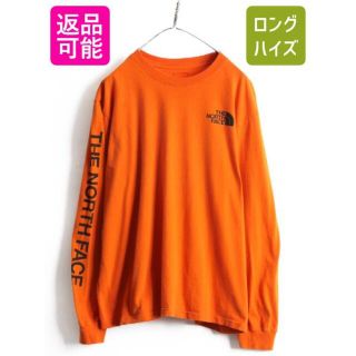THE NORTH FACE - ノースフェイス 袖プリント 長袖 Tシャツ ロンT XL