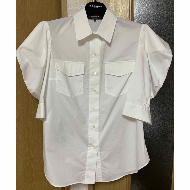 ROCHAS - ROCHAS ロシャス パワーショルダーブラウスの通販 by 華's