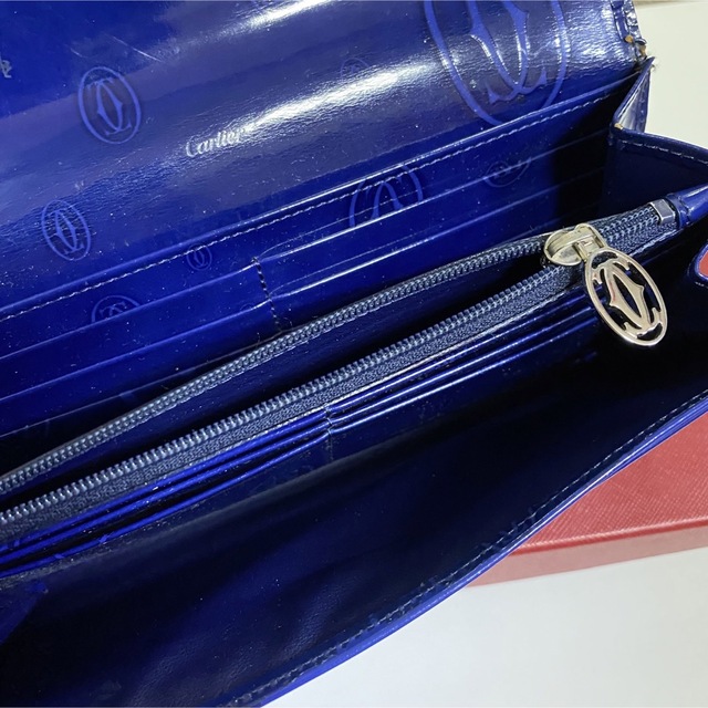Cartier - Cartier カルティエ ハッピーバースデー長財布 ブルー 青
