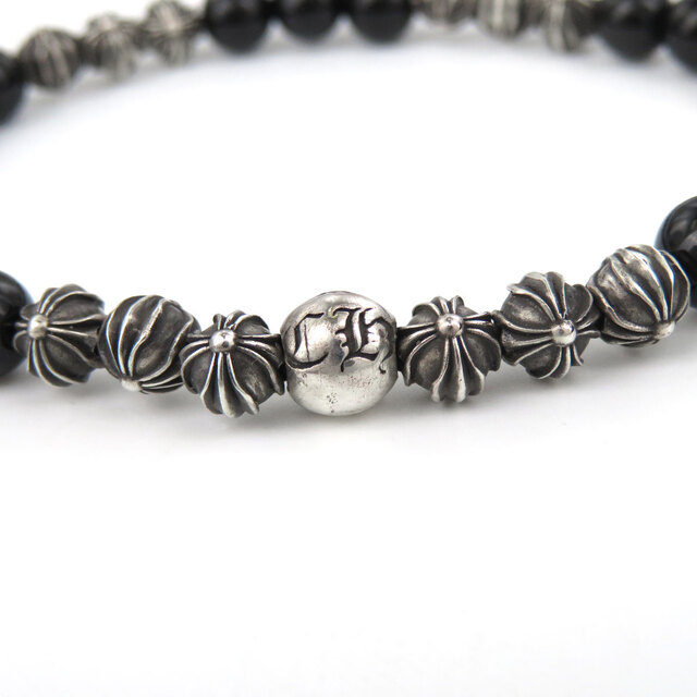 Chrome Hearts - クロムハーツ 6mm ブラック ビーズ ブレスレット