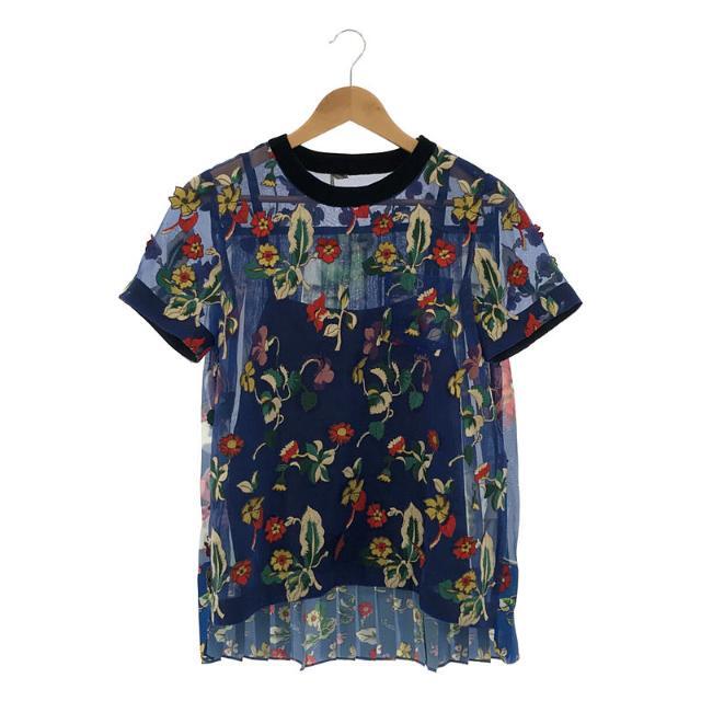 sacai フラワーレース 半袖プルオーバー