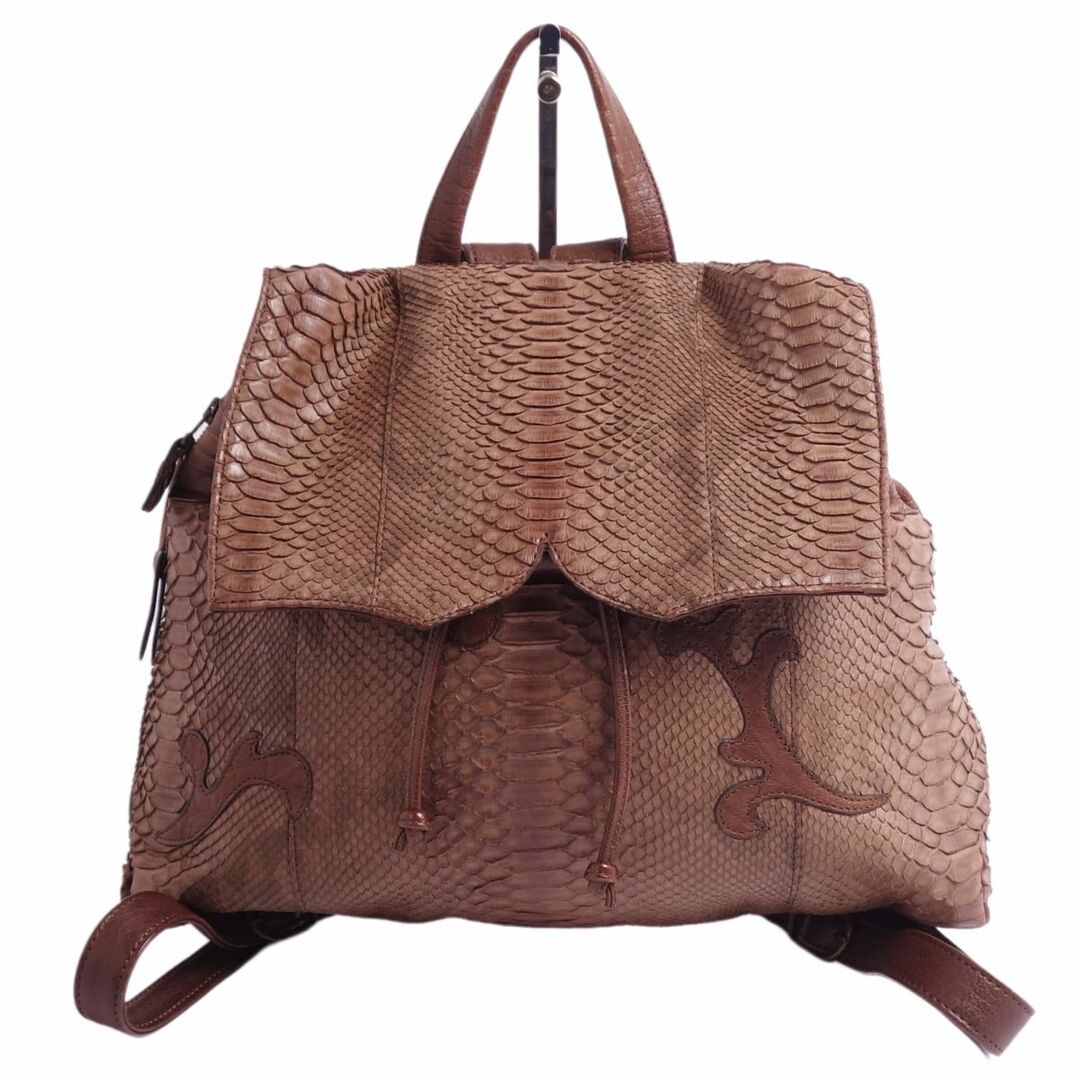 美品 イビザ IBIZA バッグ バックパック リュックサック パイソン