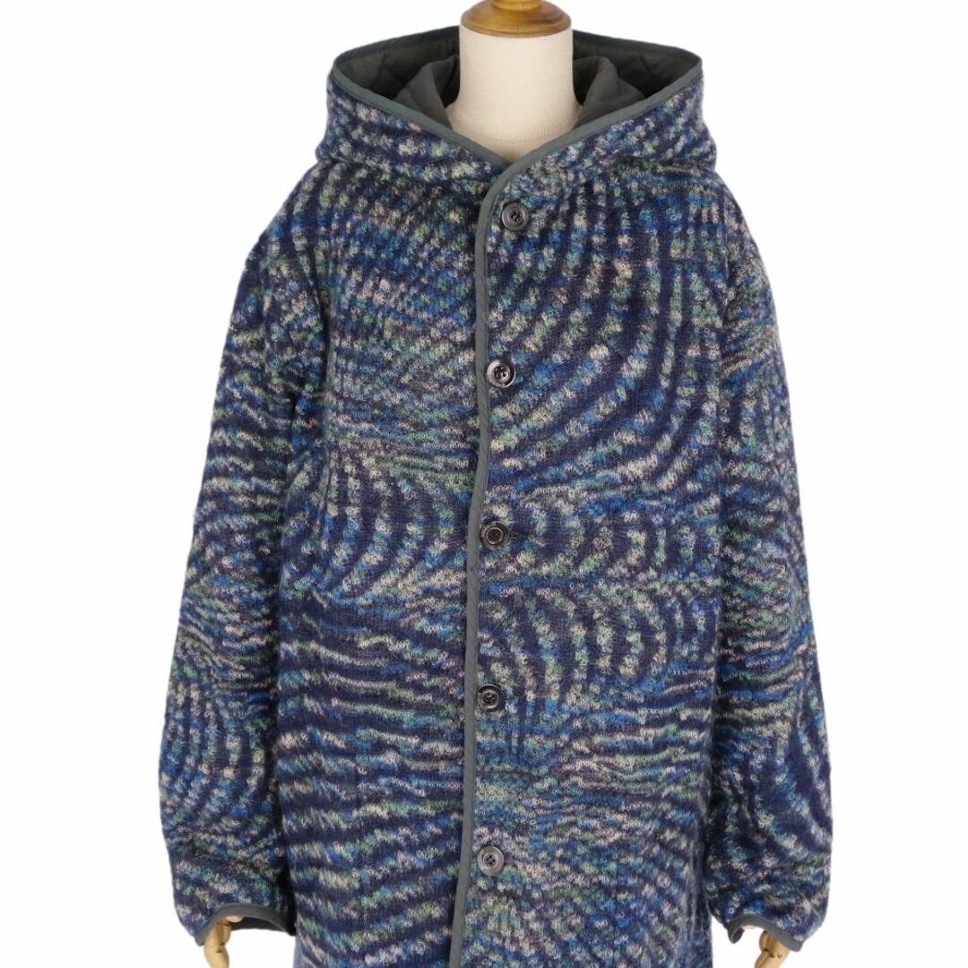 ミッソーニ MISSONI コート リバーシブル ロングコート モヘア 総柄