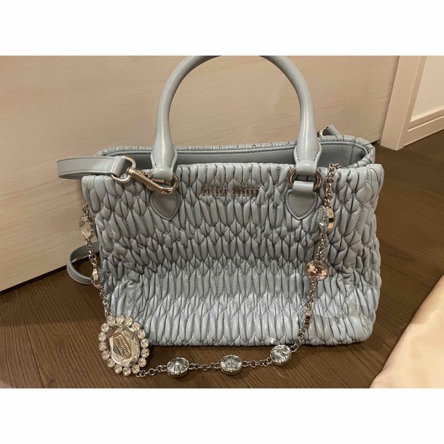 MIU MIU - 明日迄価格 MIUMIU ナッパクリスタル マテラッセ バッグ