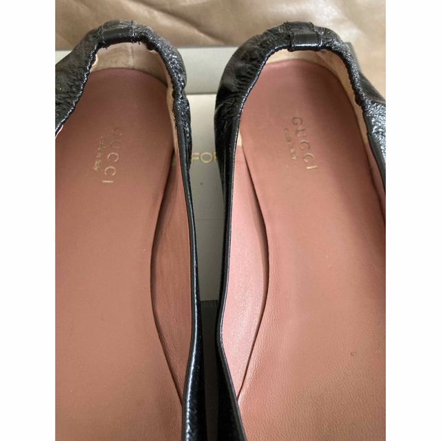 GUCCI - GUCCI フラットシューズ グッチ ビット ピンク ステッチ