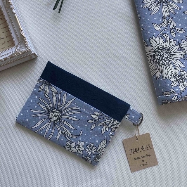 ⑰ソーイングポーチセット（ブルー）（訳あり）の通販 by TUU WAY｜ラクマ
