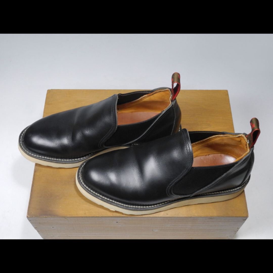 REDWING - 8142ロメオサイドゴアブーツブラック黒オックスフォード8145