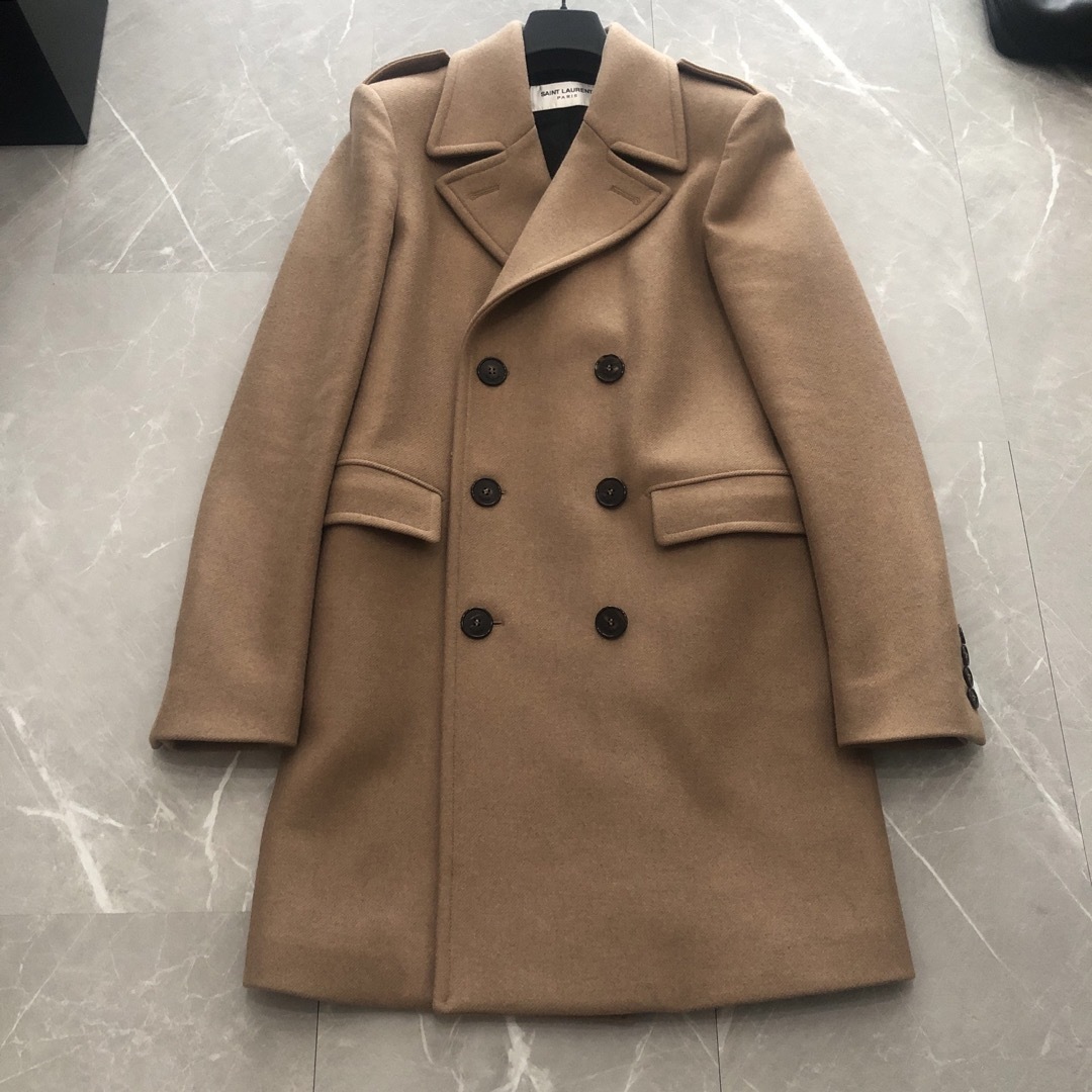 SAINT LAURENT - Saint Laurent Paris キャメルコートの通販 by こばー