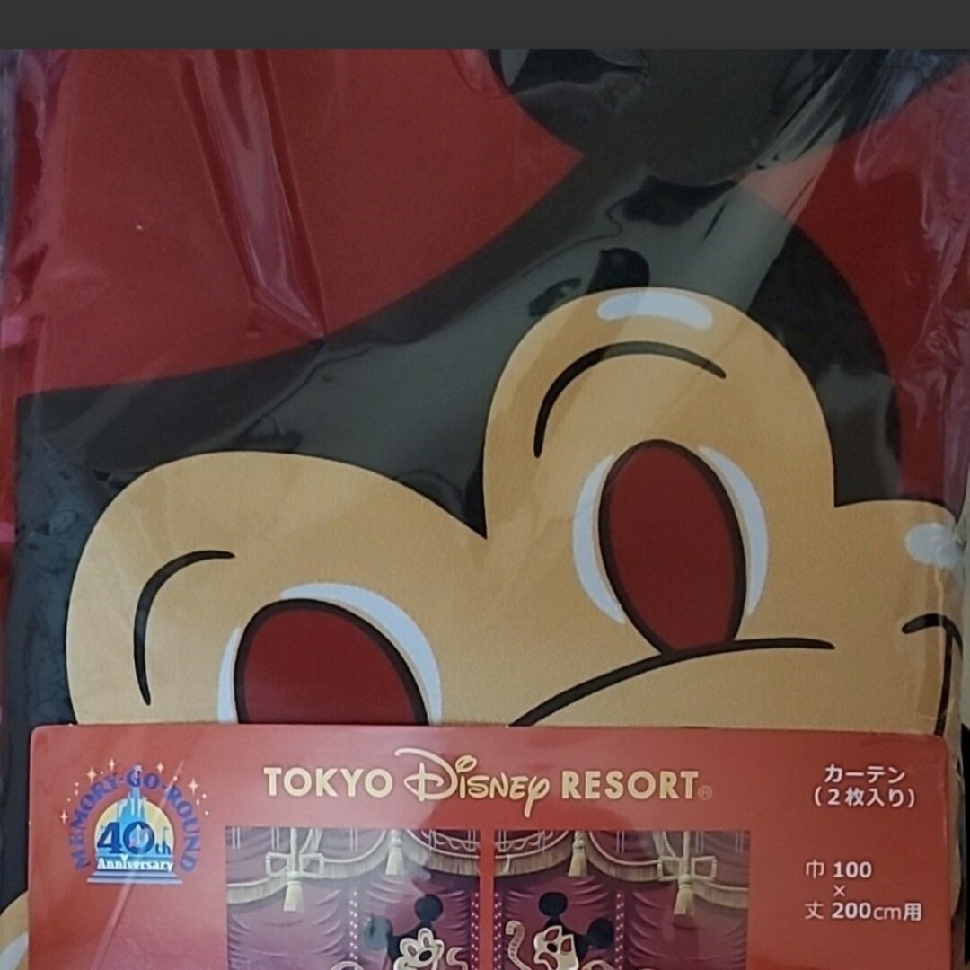 ディズニーランド 40周年 ミッキーマウスレビュー カーテン 40th