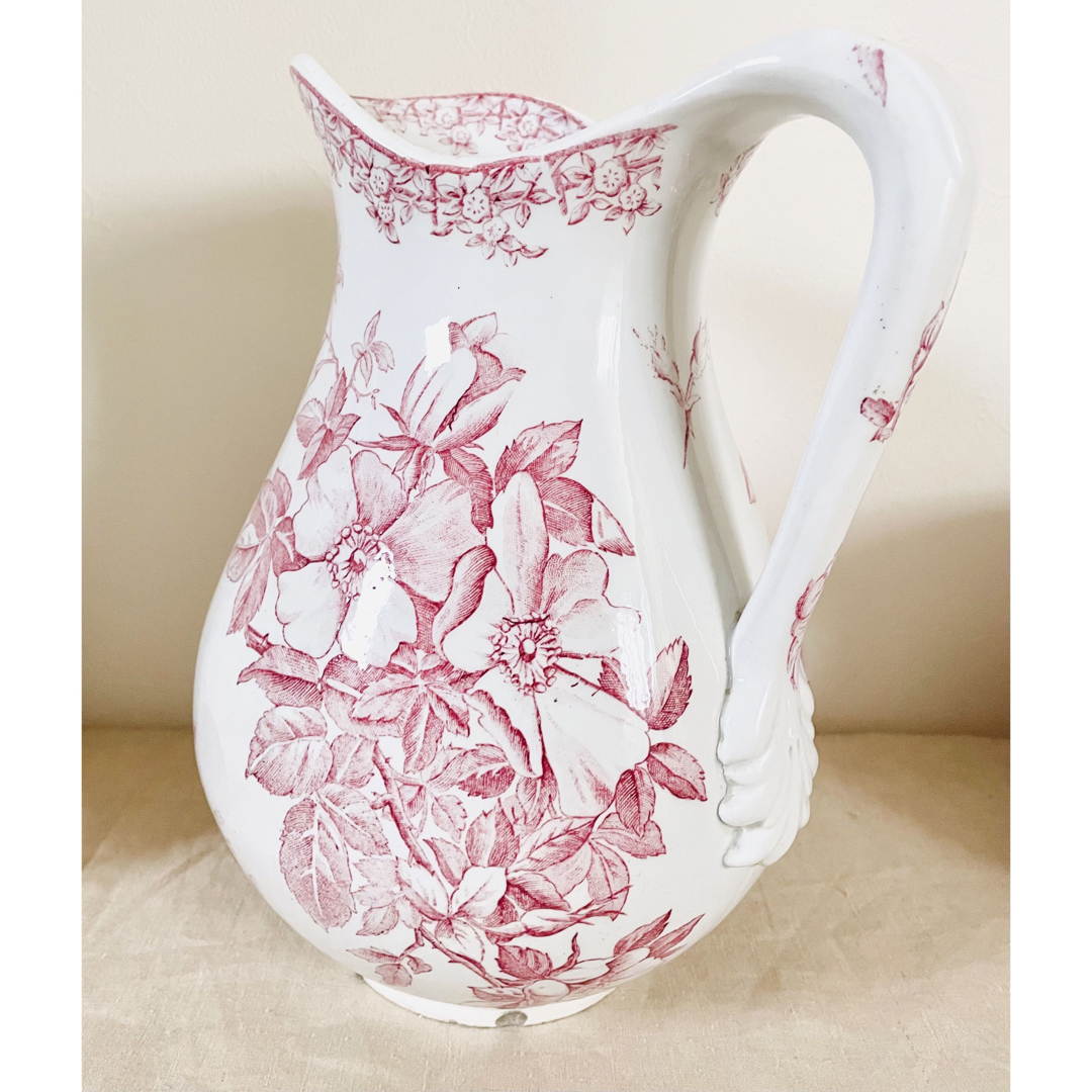 フランス アンティーク クレイユエモントロー ピシェ 水差し