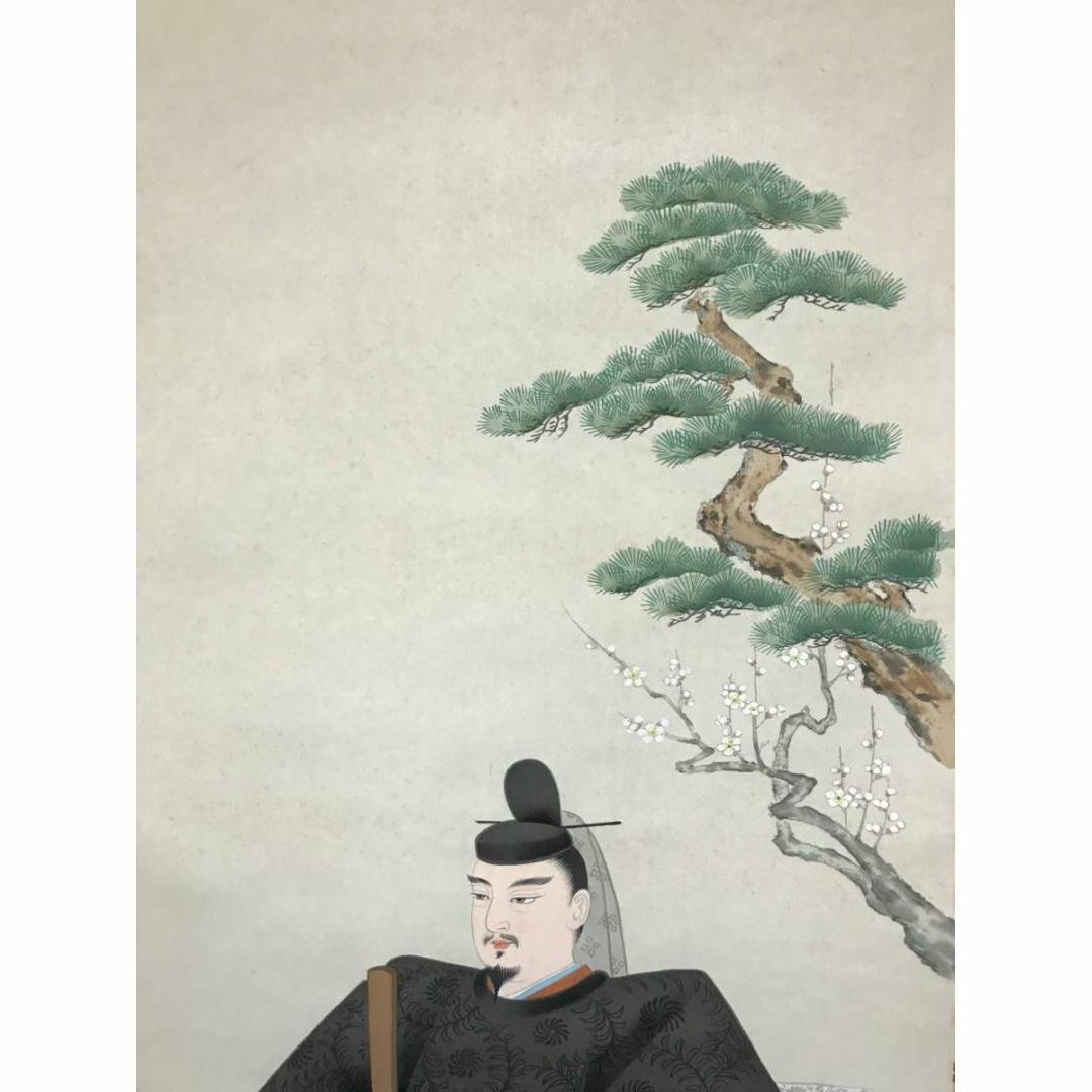 真作】桜谷/天神図/天神様/菅原道真公図/掛軸☆宝船☆AB-862の通販 by