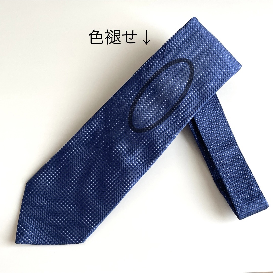 BURBERRY - ꧁良品꧂ バーバリー ネクタイ ホースロゴ 光沢 ブルー