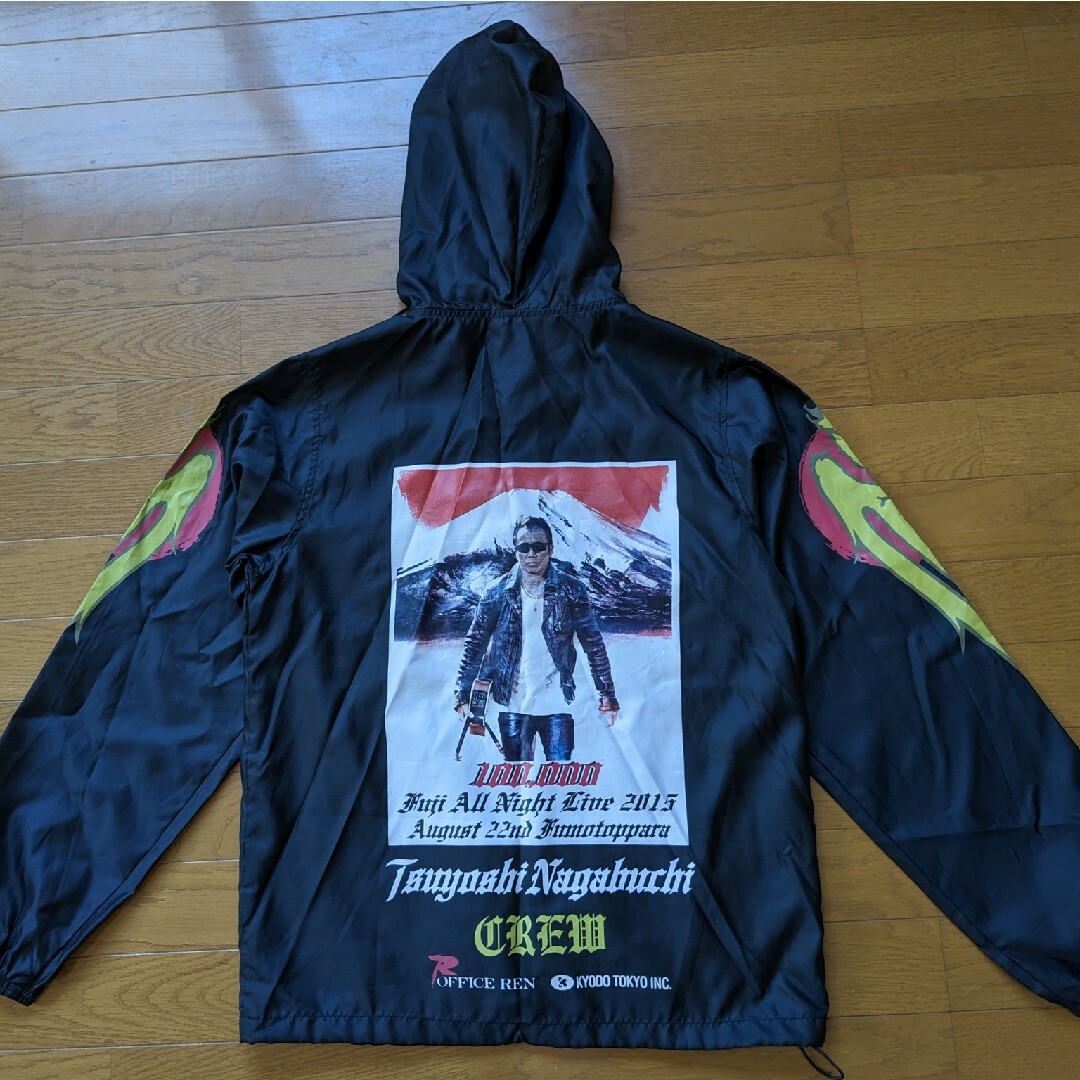 長渕剛 ライブ 2015 スタッフジャンパー ナイロン 黒色 非売品 Liveの