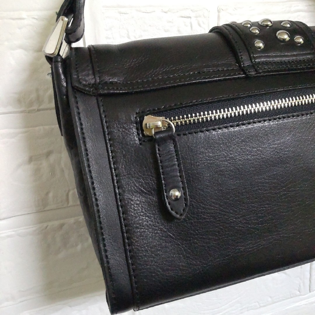 廃番】 Jean Paul GAULTIER☆スカルスタッズレザーバッグ☆中古の通販