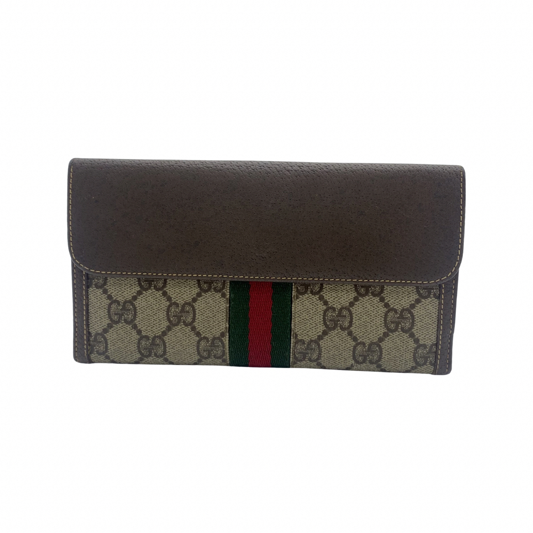 GUCCI - GUCCI グッチ シェリーライン GG柄 長財布 二つ折り財布 PVCの