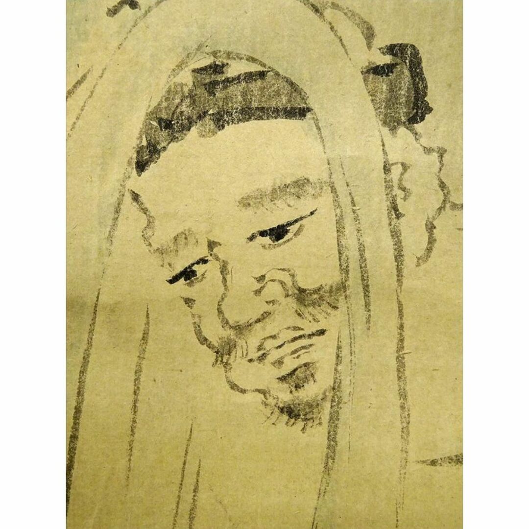 掛軸 英一蝶『人物図』紙本 肉筆 合せ箱付 掛け軸 w03053の通販 by 吉