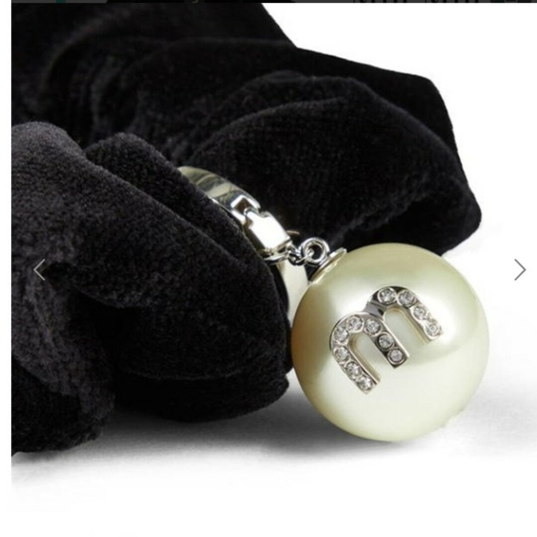 MIU MIU - miumiu シュシュ 黒 パールの通販 by RGbko←紹介300