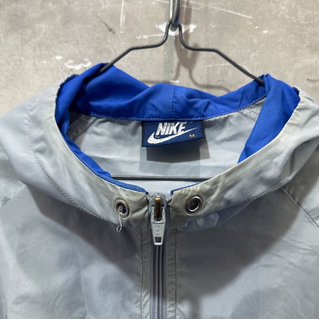 NIKE - 80sビンテージナイキ ナイロンジャケット 紺タグ ジップ NIKEの