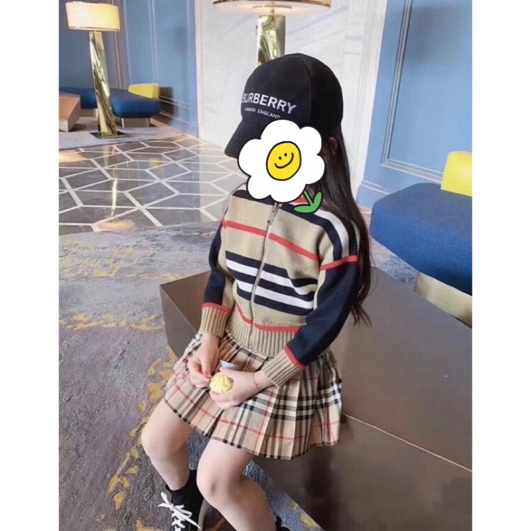 AWAZON-バーバリー アイコンストライプ ウールカシミアブレンド