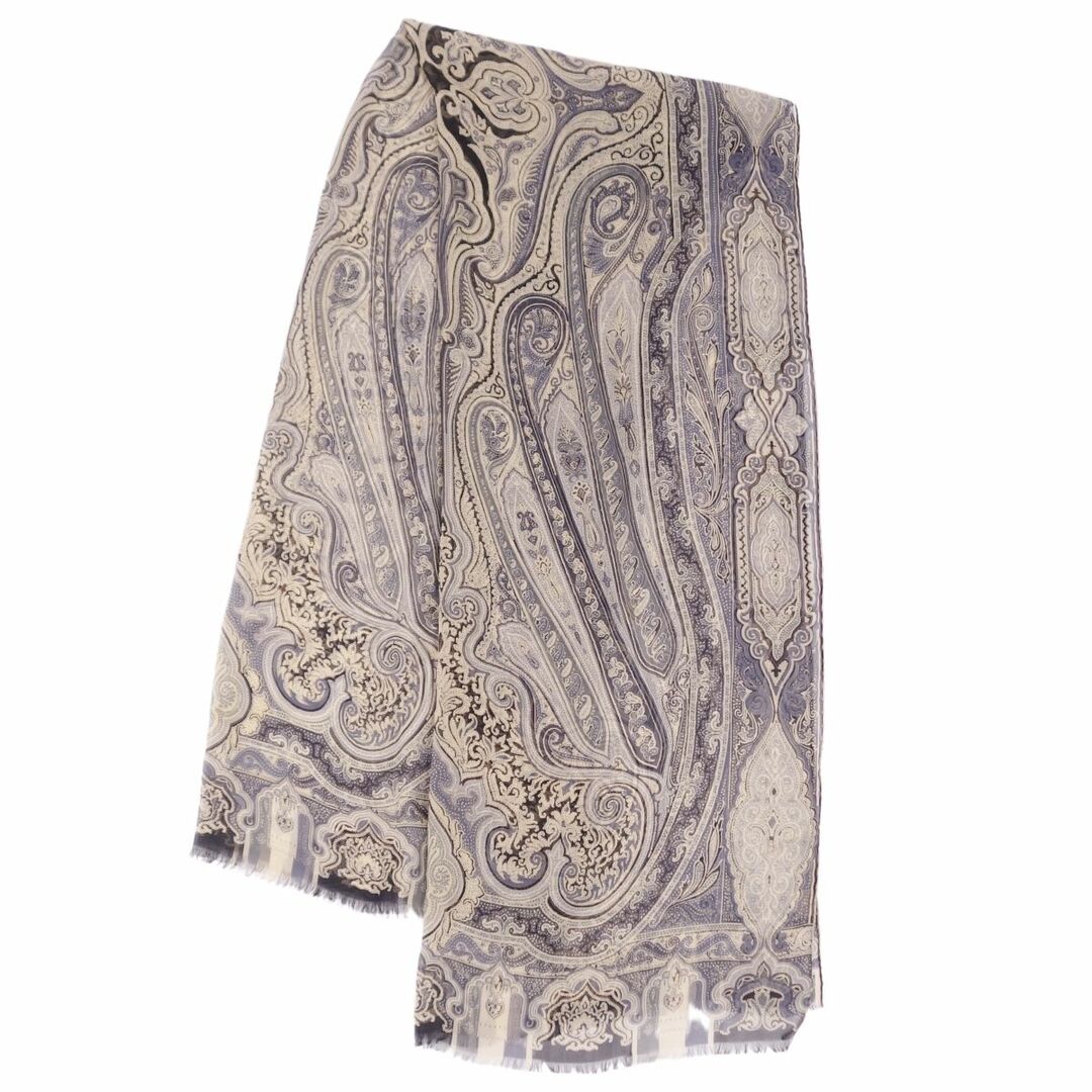 ETRO - エトロ ETRO マフラー ストール 総柄 ペイズリー柄 シルク100