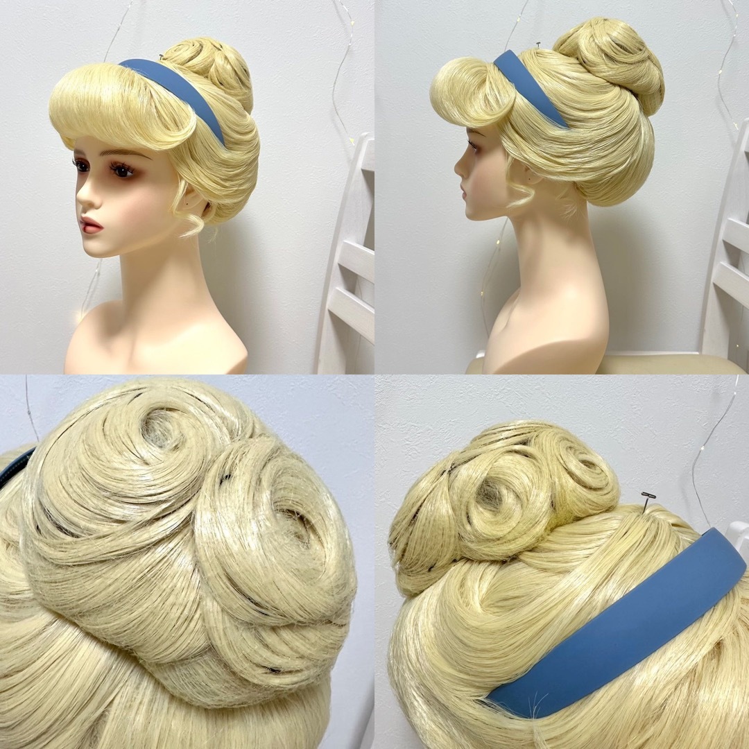 確認用、シンデレラ、dハロ、ディズニー仮装、シンデレラウィッグの