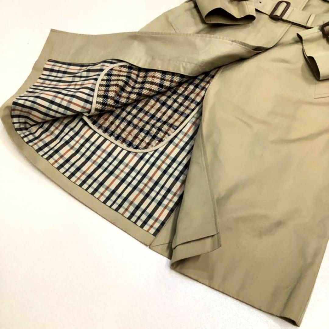 DAKS - DAKS ダックス ハウスチェック トレンチコート ライナー付きの