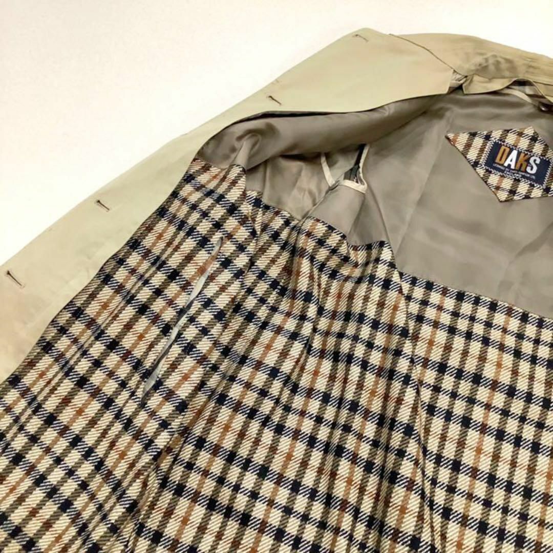 DAKS - DAKS ダックス ハウスチェック トレンチコート ライナー付きの