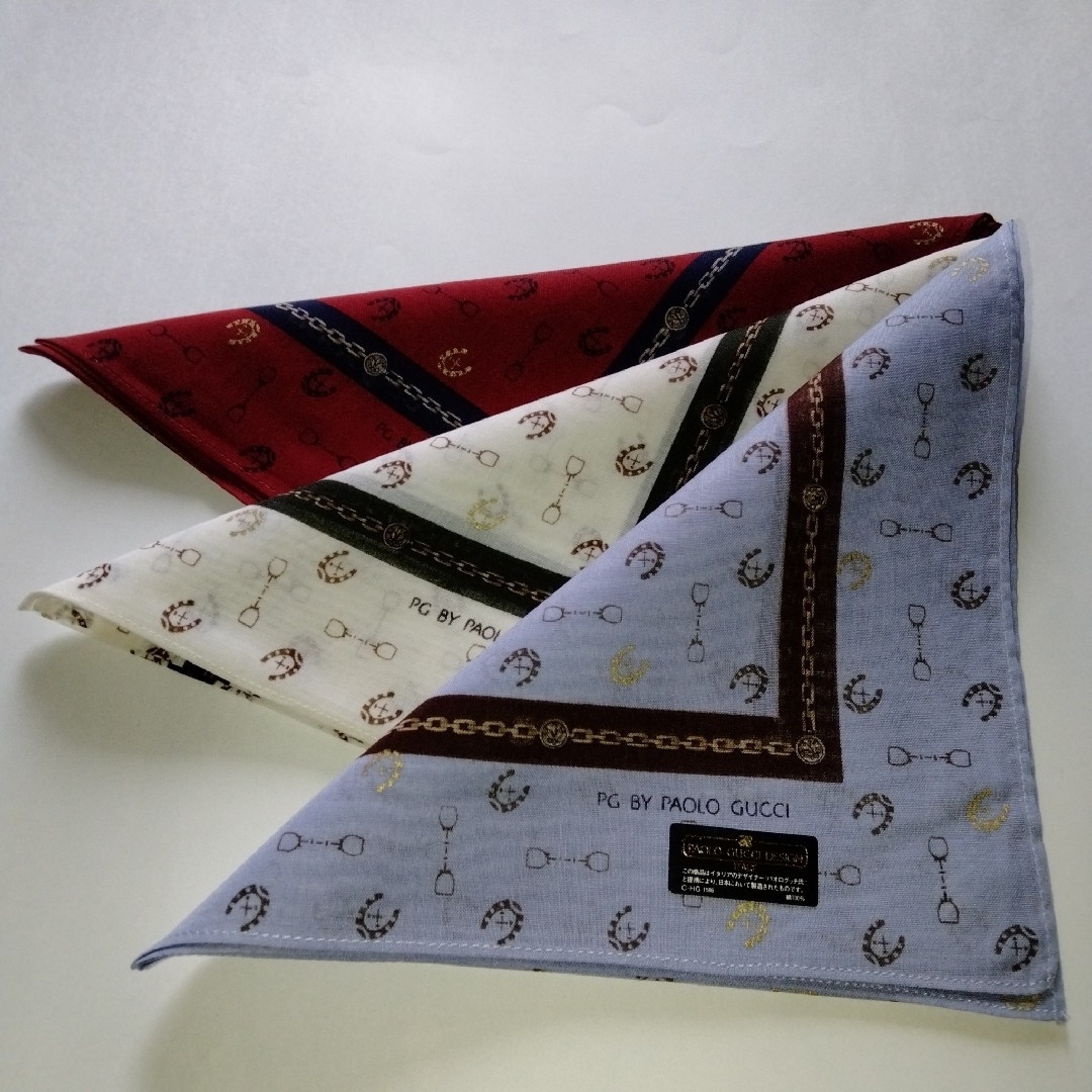 GUCCI - PG by PAOLO GUCCI ハンカチ3枚セットの通販 by らるる's shop