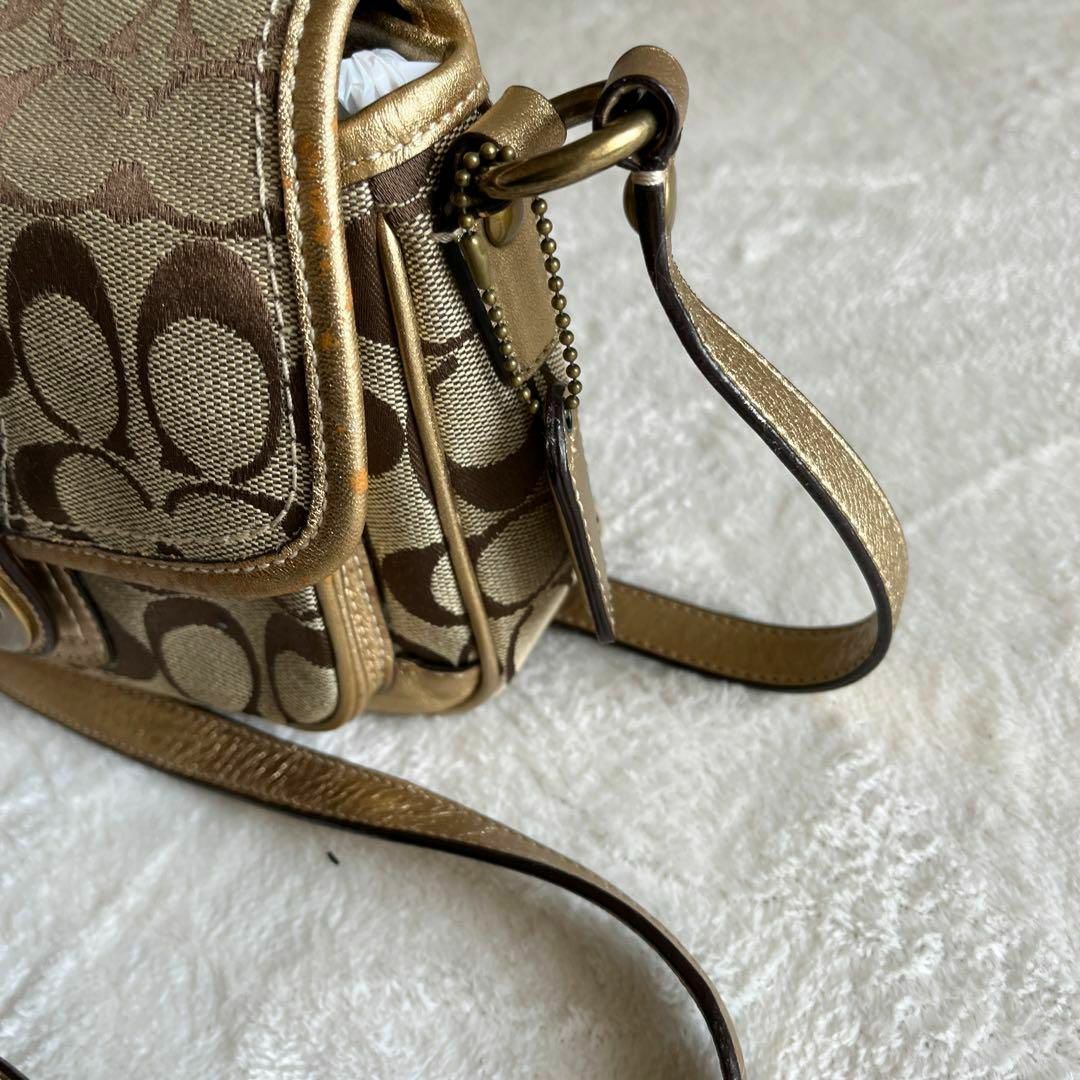 COACH - コーチ coach ショルダーミニバック ポーチ シグネチャー