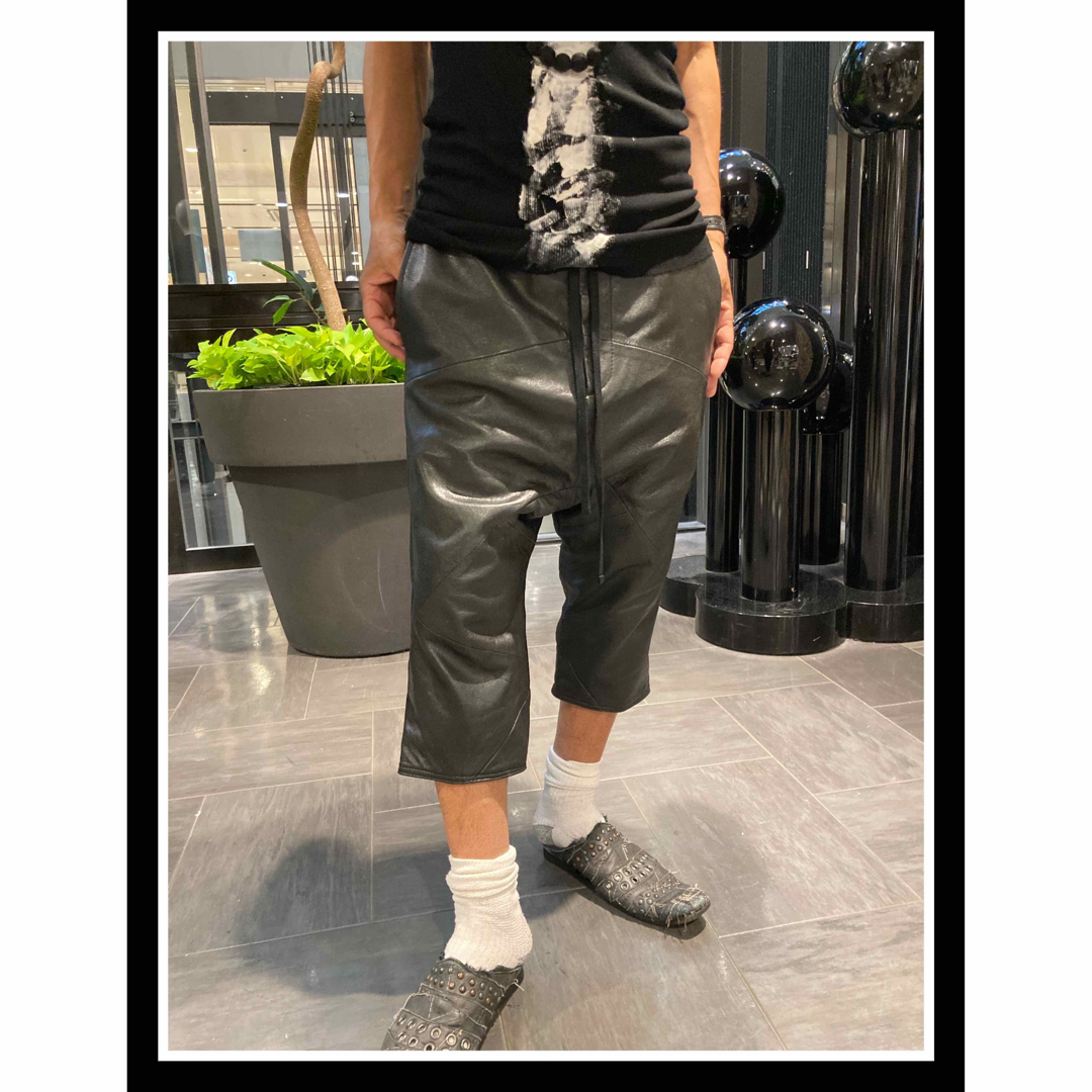 Yasuyuki Ishii - yasuyuki.ishii レザー サルエルパンツ の通販 by