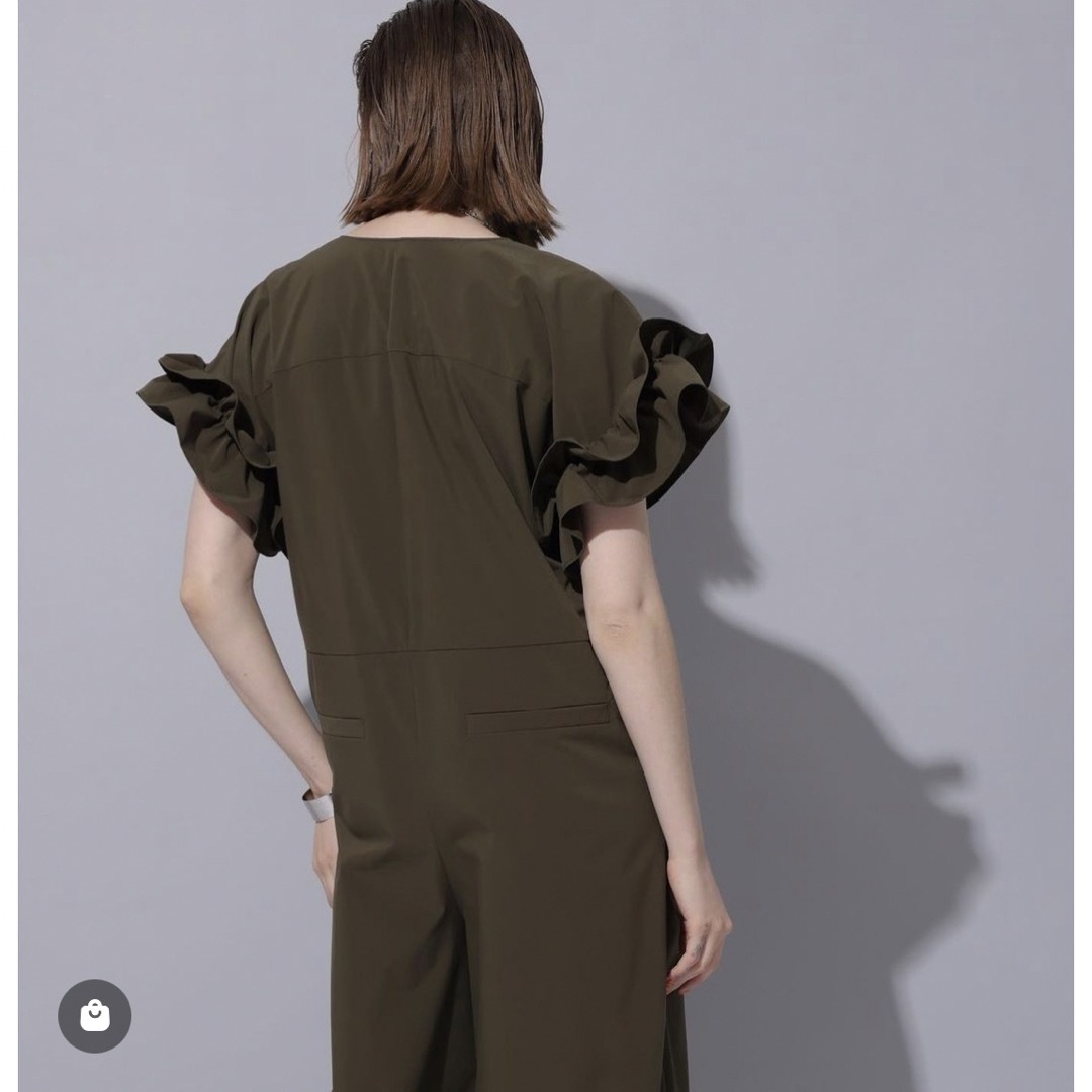 新品タグ付き】ユナイテッドアローズ フリル スリーブ オールインワン