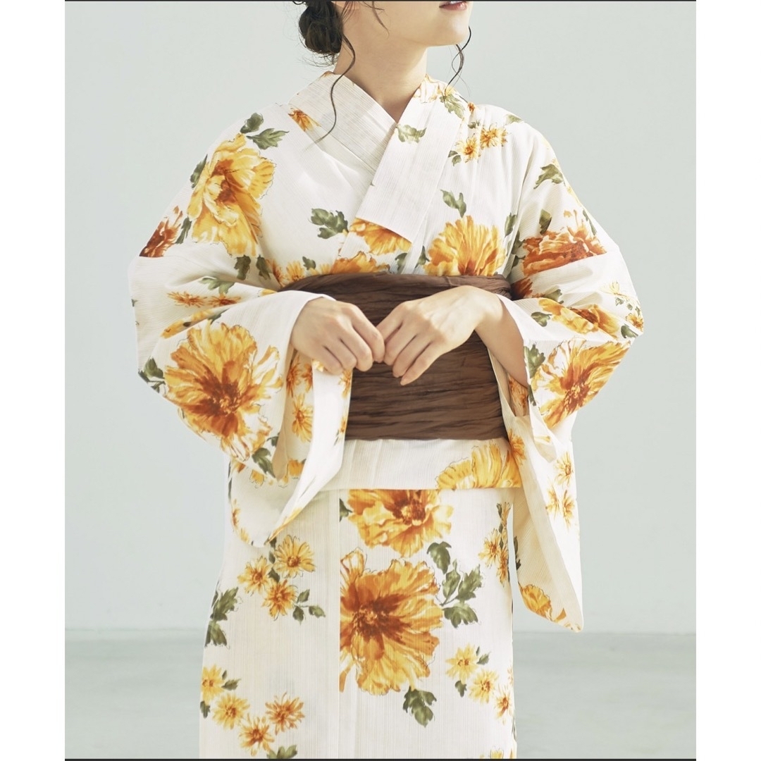 GRL - 【最終値下】浴衣 セット イエロー ひまわりの通販 by